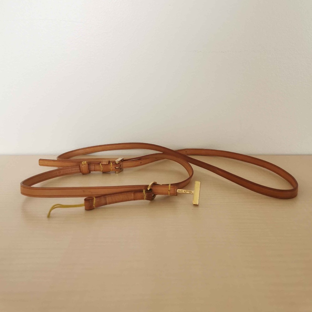 LOUIS VUITTON - Collier Telephone Japon Leather Strap - *Authentic*